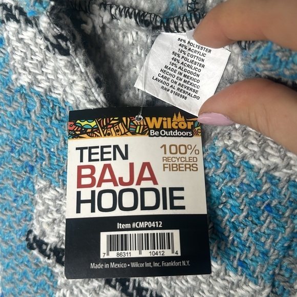 ❤️ 🆕 WILCOR Baja Joe Mexican Baja jacket (hooded) Size small unisex - Picture 6 of 7